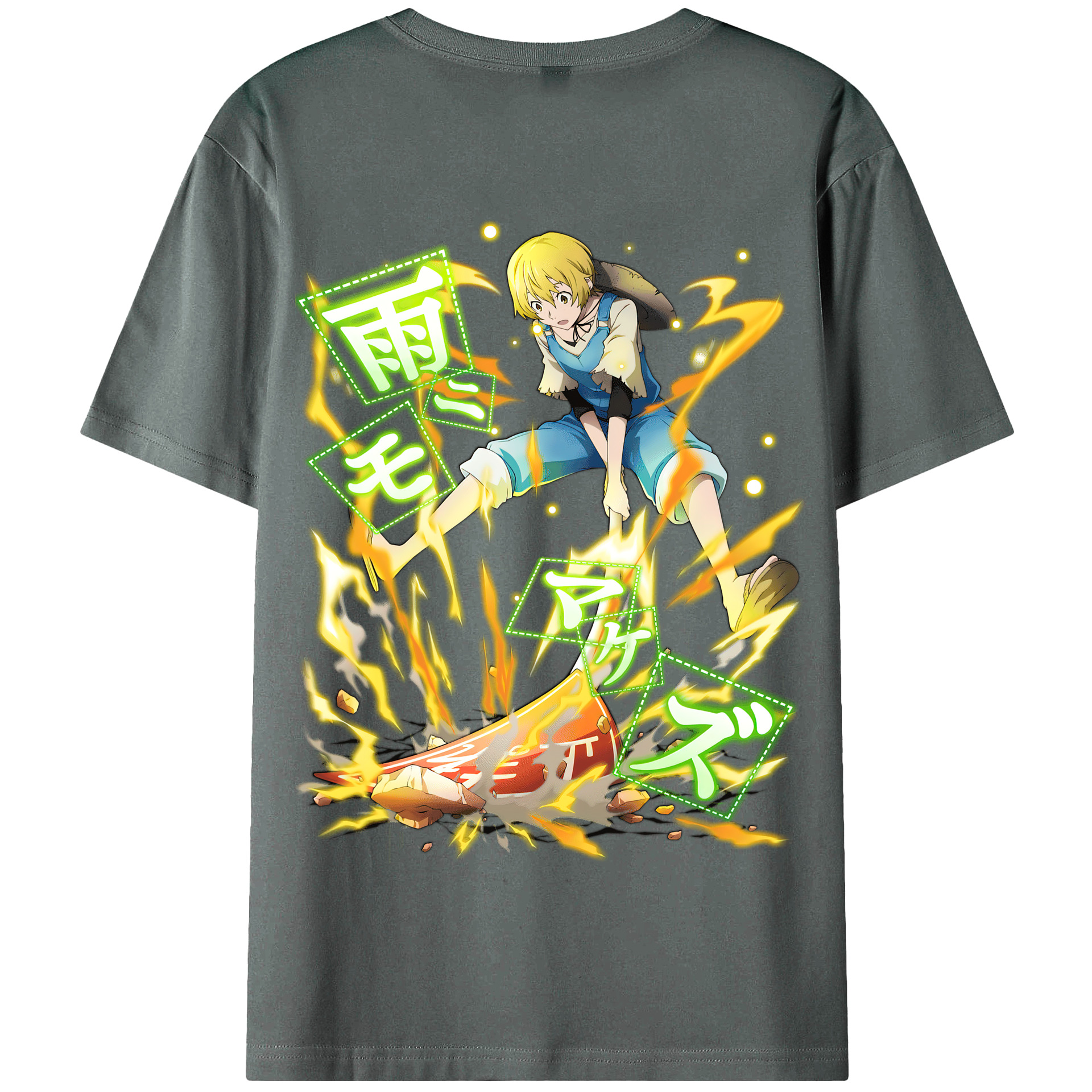 （画像用） 文豪ストレイドッグス Bungo Stray Dogs 綿100％半袖Tシャツ（背面プリント）